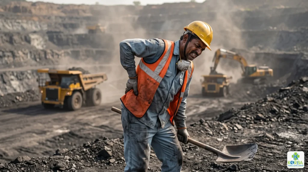 LOWER BACK PAIN IN SECL MINE WORKER